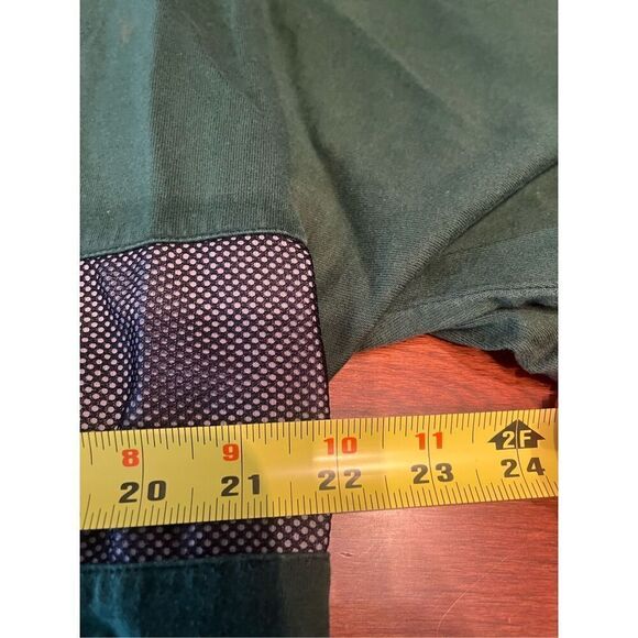 Vintage Nike Tee Mesh Overlay Green XL Gray Tag - Picture 6 of 6